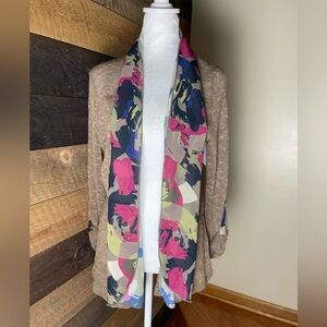 Multiples Crochet Knit Sheer Cardigan Size Medium